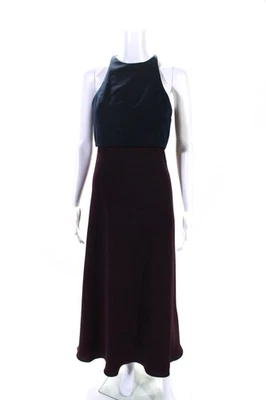 Vestido de noche Jill Jill Stuart para mujer sin mangas línea A púrpura azul marino talla 0 Foto 1 de 4