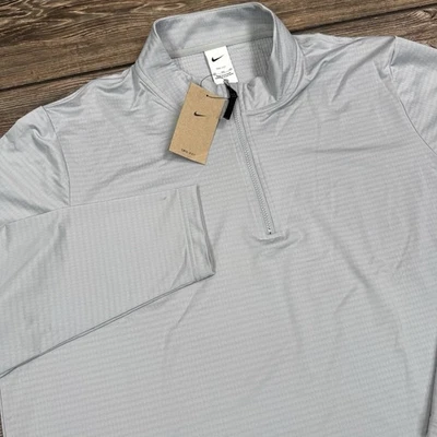 Nike Mens Dri Fit Victory Gray 1/2 Zip Golf Pullover FD5837-077 Size 3XL NEW - Image 1 of 4