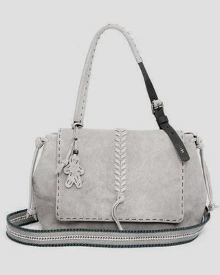 Bolso Bandolera HENRY BEGUELIN Valery Ricamo L Cuero Gris Lavado Vegetal Foto 1 de 4