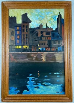 Raoul Dufy (Handmade) Oil On Canvas Painting signed and stamped - Image 1 of 4