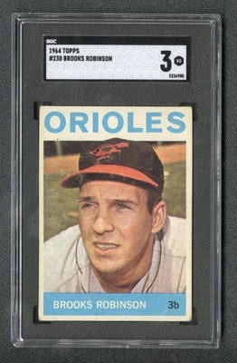 1964 Topps Baseball #230 Brooks Robinson SGC 3 - Image 1 of 2
