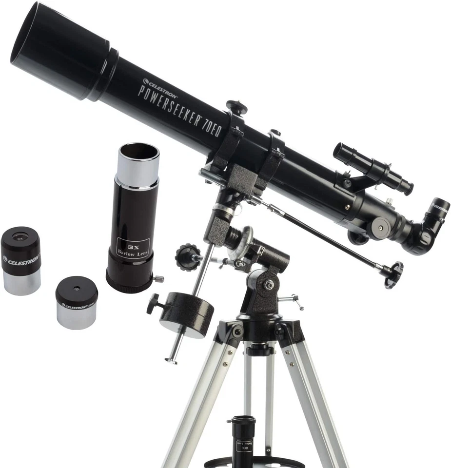 Celestron - PowerSeeker 70EQ Telescope - Manual Refractor - Image 1 of 4