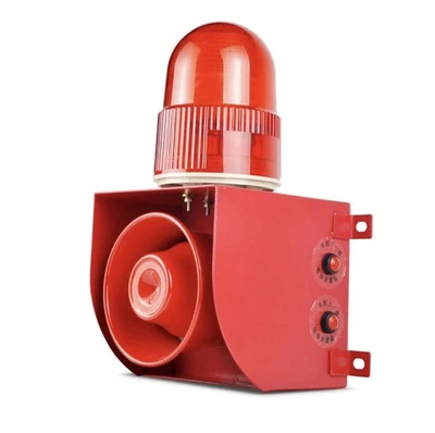 Alarm Siren Waterproof Volume Tone Adjustable 120dB Loud Horn 25W Outdoor Sec... - Image 1 of 4