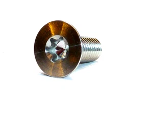 COUNTERSUNK TITANIUM BOLT FLAT HEAD SCREW M6X16 T30 TORX NO RUST LIGHT WEIGHT - Imagen 1 de 5