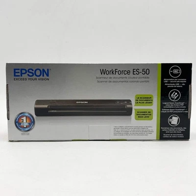 New Epson ES-50 Portable Color Document Scanner B11B252201 - Image 1 of 4