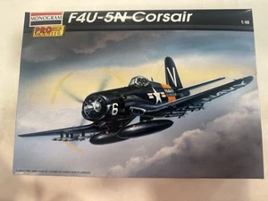 Monogram Pro Modeler 1/48 F4U-5N Corsair Model Kit 85-5980 - FREE SHIPPING - Picture 1 of 8