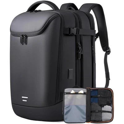 Water-Resistant 50L Expandable Backpack with Anti-Theft Pocket and USB Port - Image 1 of 4