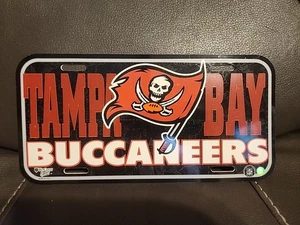 Tampa Bay Buccaneers, License Plate Car Tag Plastic Wincraft (Vanity Plate) - Picture 1 of 2