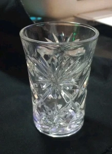 Vintage Anchor Hocking Glas vorgeschnitten Haferflocken 4 Unzen Saft Becher außergewöhnlich! - Bild 1 von 4