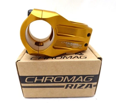 Chromag RIZA Stem (31.8) 0d x 45mm - Gold - Image 1 of 2