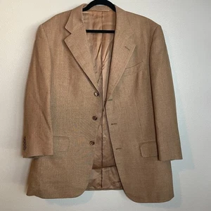 ISAIA Blazer Herren Größe EU 50 (US 40) Braun Mohair Seide Sport Mantel Italy - Bild 1 von 8