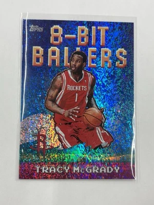 2025 Topps NBA Houston Rockets Tracy McGrady Shimmer 8 Bit Ballers Variation - Image 1 of 3