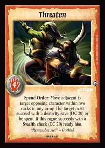 Threaten - FOIL - Action - Warlord Saga of the Storm - Bild 1 von 6