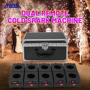PAIDUN 10PCS Cold Spark Machine Firework Flame Effect Based Dual Remote Wedding - Picture 1 of 8