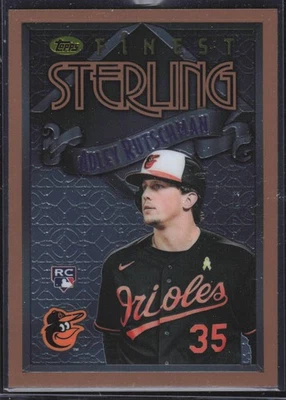 2023 Topps Finest Flashbacks Adley Rutschman #16 RC JW - Image 1 of 2