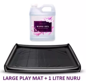 Magic Gel Nuru 1000ml Body Slide + Luxury PVC Waterproof 200cm Playmat - Picture 1 of 7