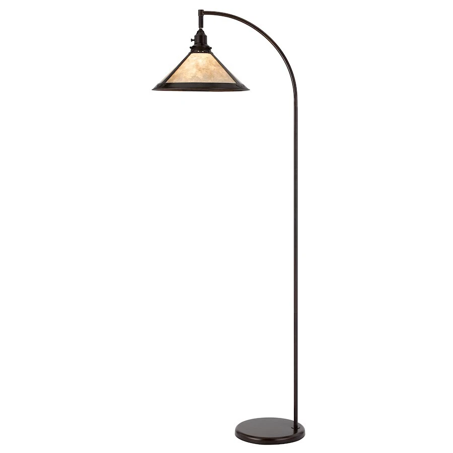Lámpara de pie Cal Lighting Downbridge 1 Lt 65", mica/bronce/blanco - BO-3122FL-BZ Foto 1 de 1