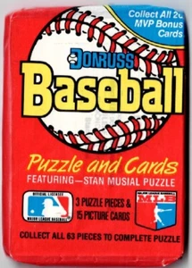Paquete de tarjetas de béisbol Donruss 1988 15 tarjetas y 3 piezas de rompecabezas nuevo - Imagen 1 de 2