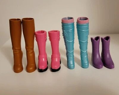 Shoes Barbie Doll 4 Pairs Tall Boots Fashion Accessory - Image 1 of 4