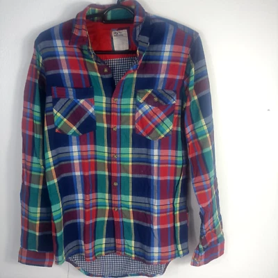 PDU  Men's Classic Fit Long Sleeve Plaid Flannel Shirt Vintage  - Image 1 of 4