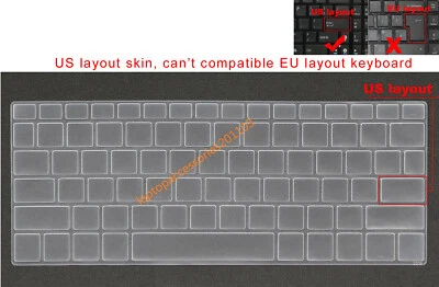 US Keyboard Protector Cover Skin For Dell XPS 13-9380 13-9370 13-9305 13-9365 - Image 1 of 4
