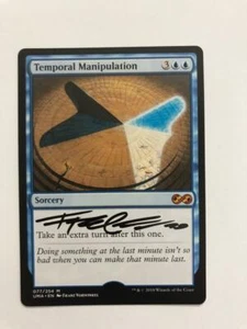MTG ARTIST PROOF DOUBLE MASTERS TEMPORAL MANIPULATION SIGNED BY FRANZ VOHWINKEL - Picture 1 of 6
