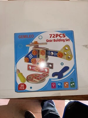 Gear Building Set Helicopter Learning Gemileo Building Set 72 Piece - Image 1 of 4