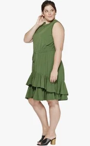 Vestido Ava & Viv asimétrico con volantes dobladillo 2X - Imagen 1 de 3