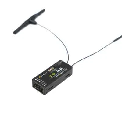 FrSky TD R6 Receiver 2.4G 900M Tandem Dual-Band Receiver with 6 Channel Ports - Image 1 of 4