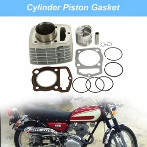Rings Gasket Cylinder Piston Silver Top End Kit Fit For Honda CB125S CL125S - Picture 1 of 10