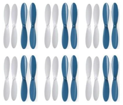 Hubsan X4 H107D синий белый пропеллер лопасти реквизит пропеллеры упаковка 6 шт. - Изображение 1 из 2