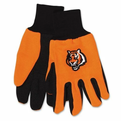 Cincinnati Bengals Sports Logo Utility Work Garden All Purpose Gloves Cover