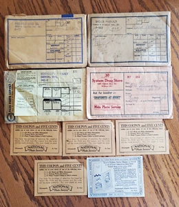 1940s Vintage Photo Film Processing Envelopes Ephemera, National Photo Service - Picture 1 of 9