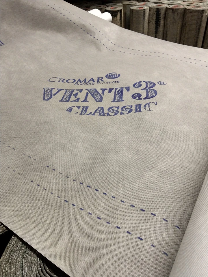 Roofing Breathable Membrane Felt CROMAR VENT 3 Classic 1mx1m Under Tiles 115 gsm