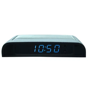 Solar Clock for Car Luminous Car Digital Clocks Vehicle Adhesive Clock Watch - Picture 1 of 8