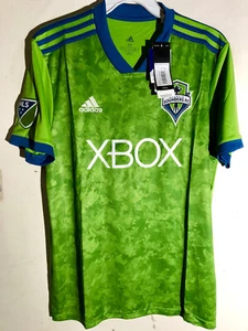 ADIDAS MLS TEAM JERSEY SEATTLE SOUNDERS GREEN MEN'S SIZE M - Picture 1 of 2