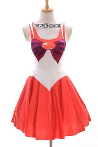 SK-04 talla S-M Sailor Mars rojo rojo vestido dress cosplay manga Japón anime - Imagen 1 de 7