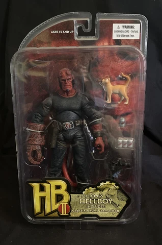 2008  Hell Boy II Series 7'' Red Action Figure w/Cat And 6 Pack SEALED! Cover