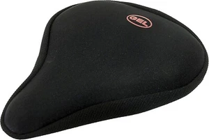 Comfort Bike Seat Gel Wide Saddle Cover Black - Picture 1 of 1