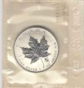 2004 Canada $5 Silver Maple Leaf Coin - Leo Privy Mark - Cello A5 - Bild 1 von 3