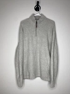 Duluth Trading Herren L grau Quarter Zip Pullover Baumwolle Nylon Yak Stretch - Bild 1 von 4