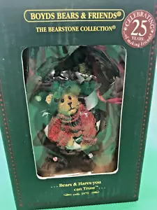 C.C Bearmint Boyds Bears Resin Boyds Beary Best Ornament Celeb 25 Year - Picture 1 of 3