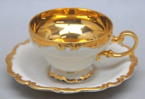 Rosenthal Pompadout Baroque Gold Tea Cup and Saucer Selb-Germany - Picture 1 of 6