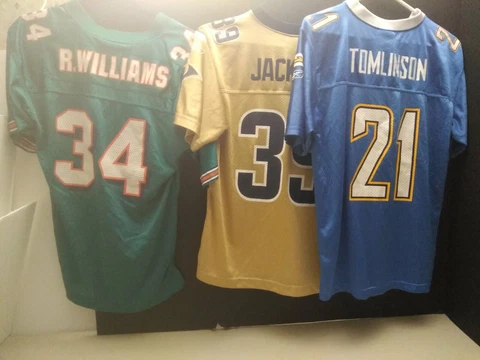 NFL JERSEYS RUNNING BACKS YOUTH LG TOMLINSON WILLIAMS JACKSON Cover