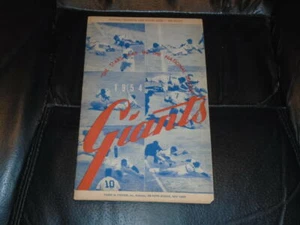 1954 NEW YORK GIANTS BASEBALL PROGRAM VS PHILLIES WILLIE MAYS HR 50TH OF CAREER - Picture 1 of 3
