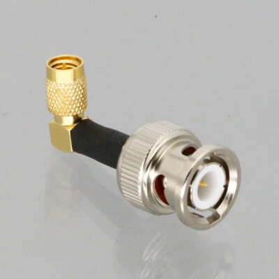 DIY Adaptor BNC M to Microdot M 10-32UNF 90° Connector TOFD NDT GE Accelerometer - Image 1 of 4