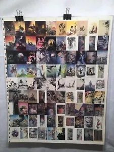 Art Suydam Fantasy Art Trading Cards UNCUT 90 CARD SHEET Poster Size FPG 1995 - Bild 1 von 6