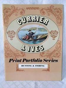 Currier & Ives Print Portfolio Series - Hunting & Fishing  PB 1976 EXCELLENT - Picture 1 of 9