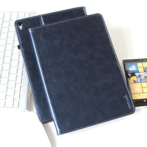Premium Leder Cover Apple iPad Mini 5 2021 Tablet Schutzhülle Case Tasche blau - Bild 1 von 11