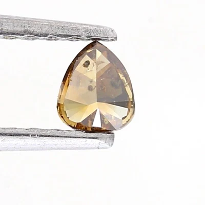 Pear Natural Diamond Fancy diamond 0.29tcw Brown pear Cut diamond "See Video" - Image 1 of 4